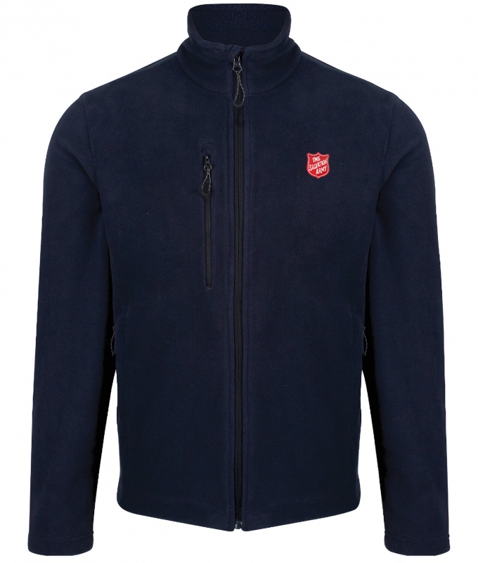 Sustainable Men's Fleece in Navy